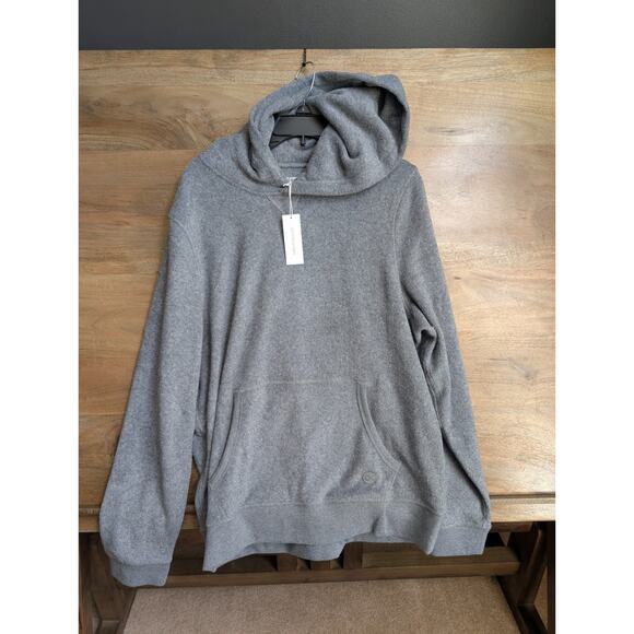 Outerknown Hoodie Mens Large Gray Heather Kangaroo Pocket Long Sleeve Pullover - Picture 1 of 5